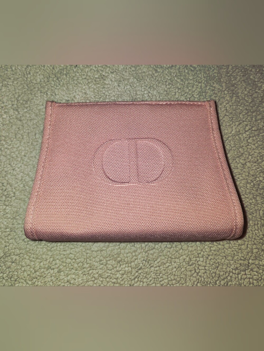 Dior Pink Canvas Pouch